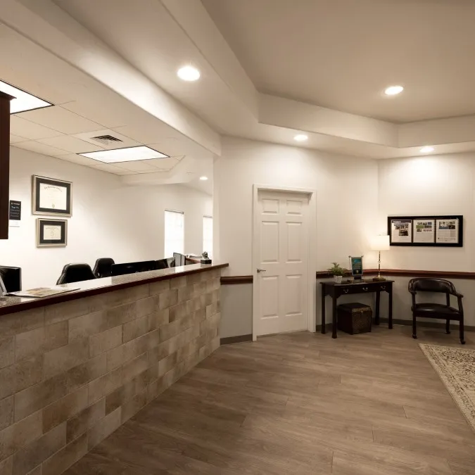 The front desk of our China Grove, TX location